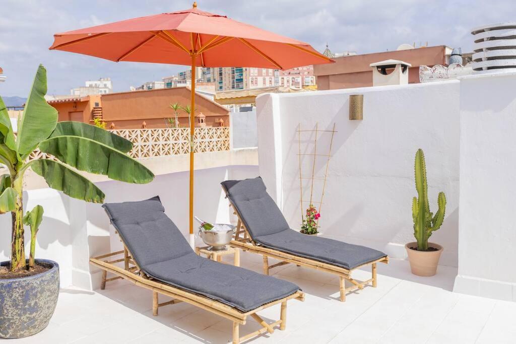 Downtown Flat With 46 Sqm Private Rooftop Terrace Malaga Bagian luar foto